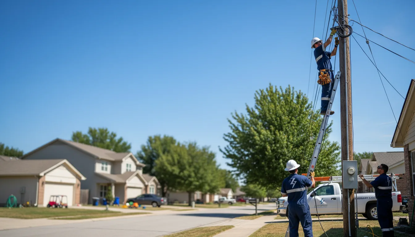 Residential electrician providing installation services in Sicily Island, LA